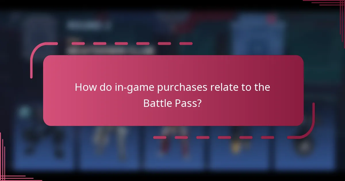 How do in-game purchases relate to the Battle Pass?