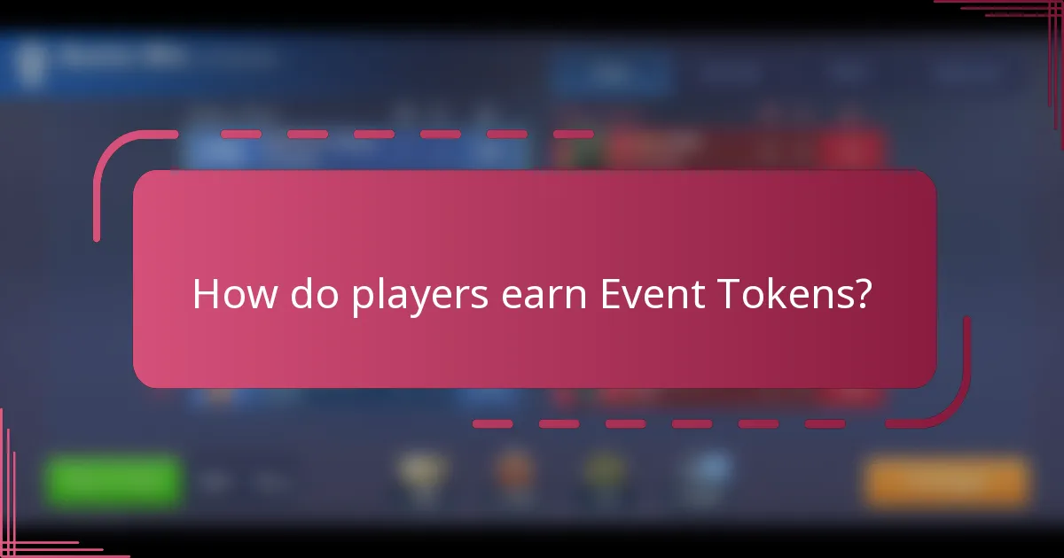 How do players earn Event Tokens?