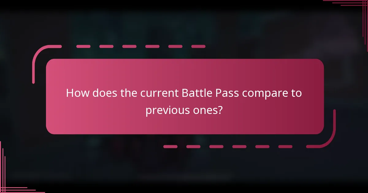 How does the current Battle Pass compare to previous ones?