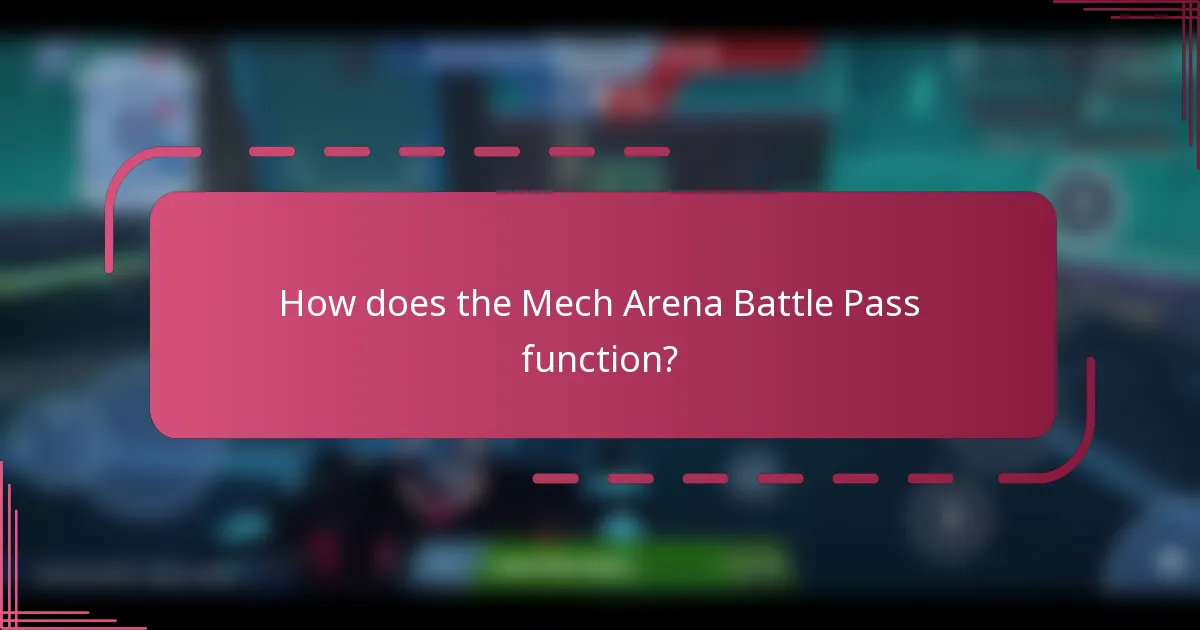 How does the Mech Arena Battle Pass function?